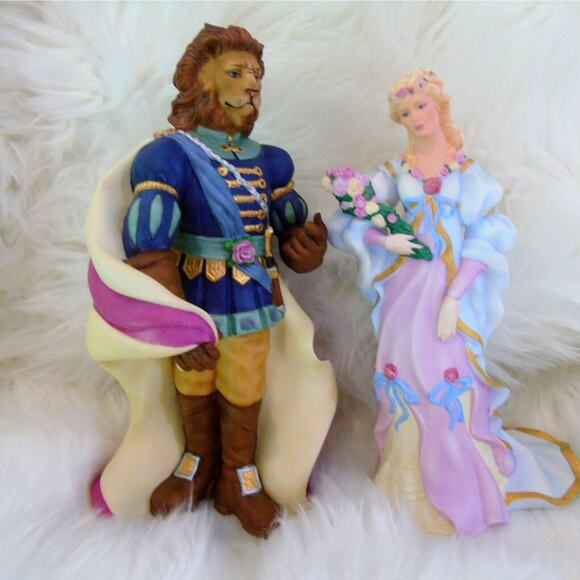 LENOX Legendary Princesses BEAUTY & THE BEAST Figurines Cake Toppers Limited Ed - Picture 9 of 12